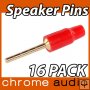 Speaker Pin 24k Gold Plated 16 Pack