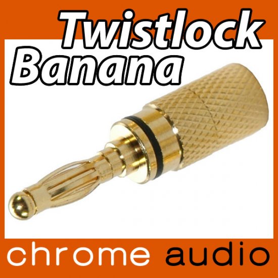 Twistlock 24k Gold Banana Plug - Click Image to Close