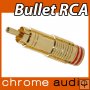 Bullet RCA Plug 24k Gold Plated