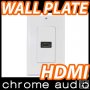 Chrome Audio 1 HDMI Wall Plate