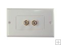 2 RCA Stereo Wall Plate