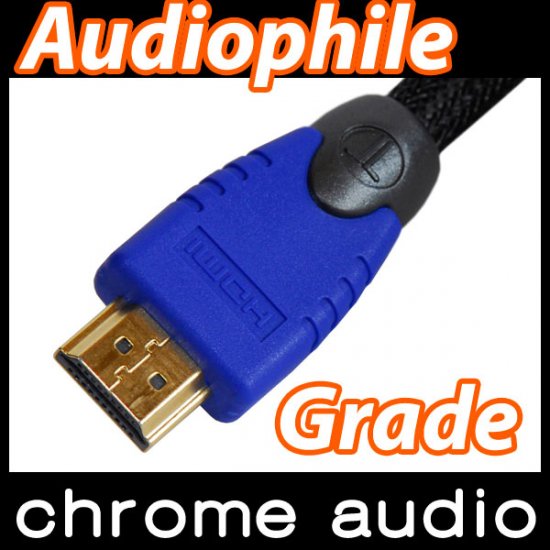 5.0m ChromeAud HDMI Cable v1.4 1080p HDTV Blu Ray PS3 - Click Image to Close