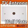 Coaxial (1 x PAL) Antenna Wall Plate