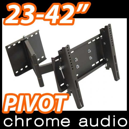 23-42" LCD Plasma TV Bracket Pivot BRICK Wall Mount - Click Image to Close