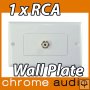1 RCA Wall Plate