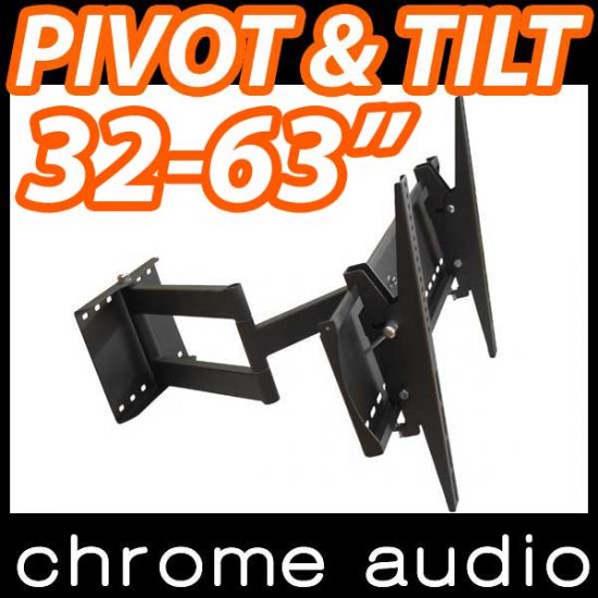 32-63" LCD Plasma TV Bracket Pivot BRICK Wall Mount - Click Image to Close