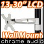 13-30" LCD Monitor / TV Pivot Wall Mount Bracket 15kg