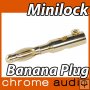 Minilock 24k Gold Banana Plug