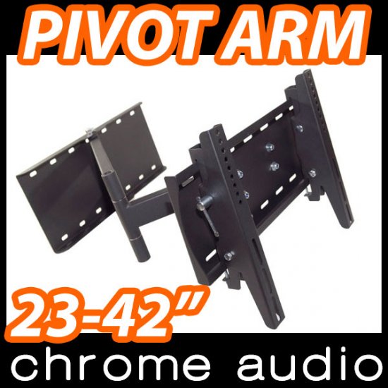 23-42" LCD Plasma TV Bracket Pivot TIMBER Wall Mount - Click Image to Close