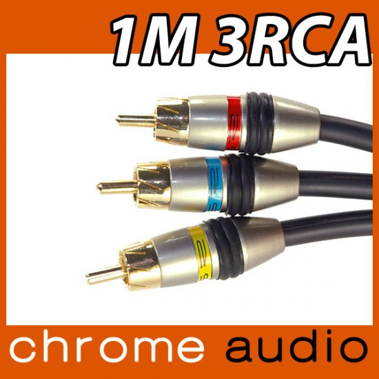 Audio / Video Cable 3 RCA 1m - Click Image to Close