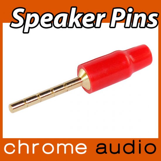 Speaker Pin 24k Gold Plated - Click Image to Close
