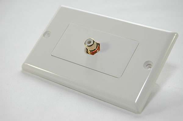 1 RCA Wall Plate - Click Image to Close