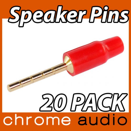 Speaker Pin 24k Gold Plated 20 Pack - Click Image to Close
