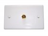 1 F Type Coaxial Wall Plate