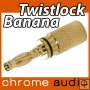 Twistlock 24k Gold Banana Plug