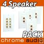 4 Speaker Wall Plate 5.1 VALUE PACK
