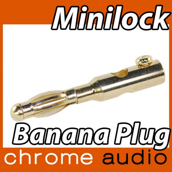Minilock 24k Gold Banana Plug - Click Image to Close