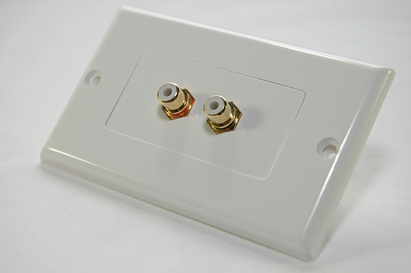 2 RCA Stereo Wall Plate - Click Image to Close